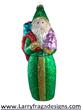 Lavender Tree  Sparkle Green Santa